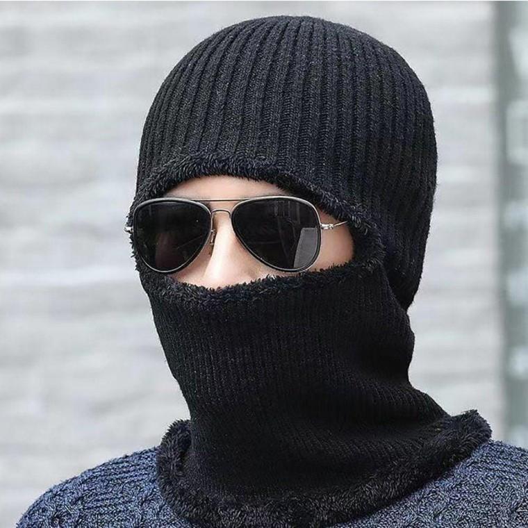 남녀 공용 겨울 필수 용품 비니 겸용 바라크 라바 모자 목도리 귀마개 방한넥 워머