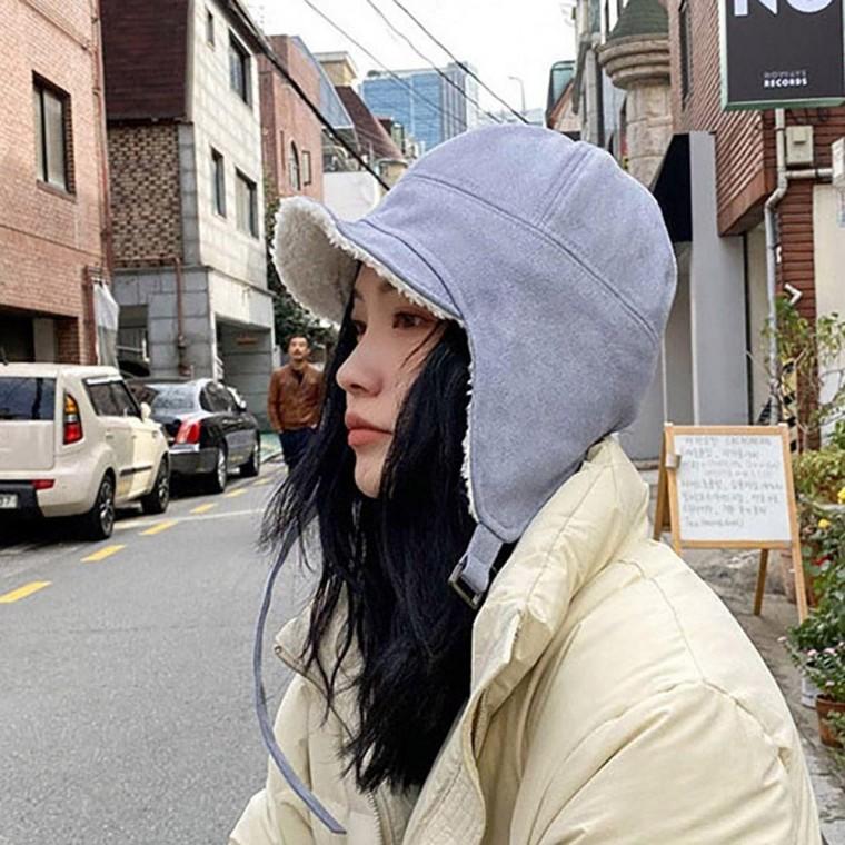 여성 귀여운 외출 패션 안감 뽀글이 숏챙 귀달이 모자 여자 남성 남성귀달이 여성귀달이
