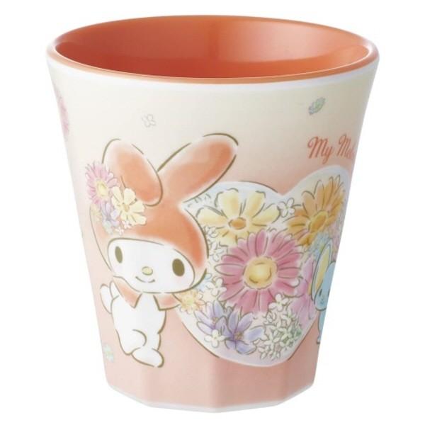 마이멜로디 플라워 멜라민 머그컵 270ml 물컵 양치컵