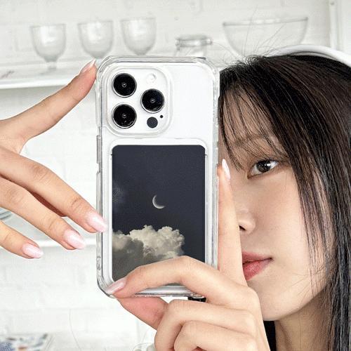 트라이코지 미드나잇 투명 맥세이프 슬라이드 카드 지갑 카드 3장 수납