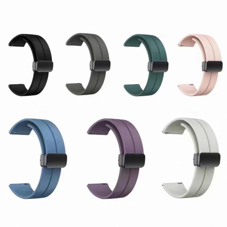 갤럭시 워치7 디버클 마그네틱 실리콘 밴드 스트랩 40 44mm