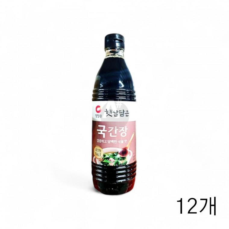 대상 햇살담은 국간장 840g X 12개 한식간장 집밥요리 만능간장 간장소스 맛간장 찌개용 조선간장 식당