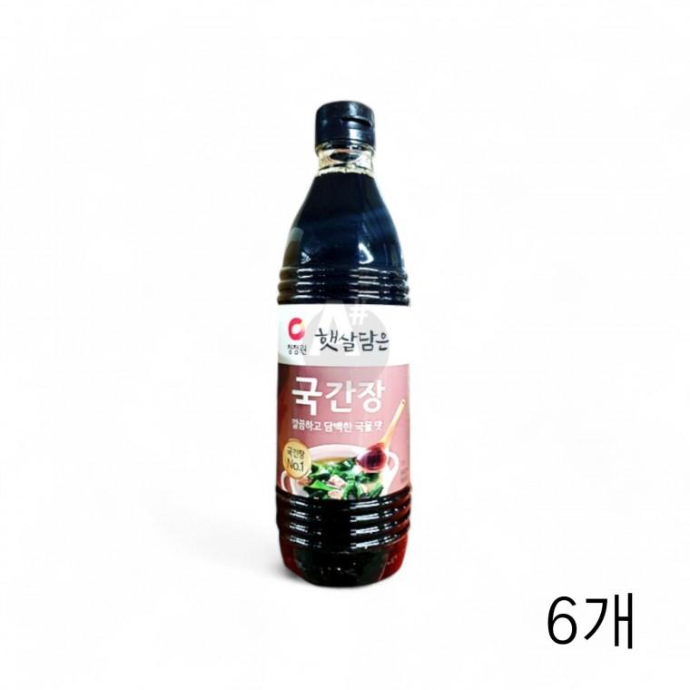대상 햇살담은 국간장 840g X 6개 한식간장 집밥요리 만능간장 간장소스 맛간장 찌개용 조선간장 식당