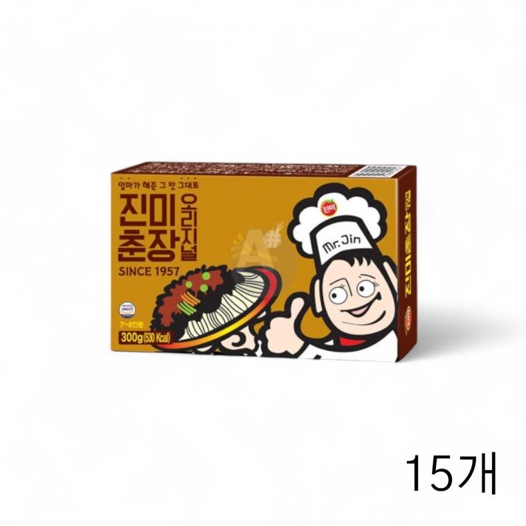 진미 오리지날 춘장 300g X 15개 중식 중화요리 짜장소스 중화춘장 중식당 중식소스 중국집춘장 소포장