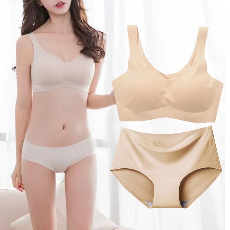 F007461 ( XL) 데일리 노와이어 브라렛 팬티세트