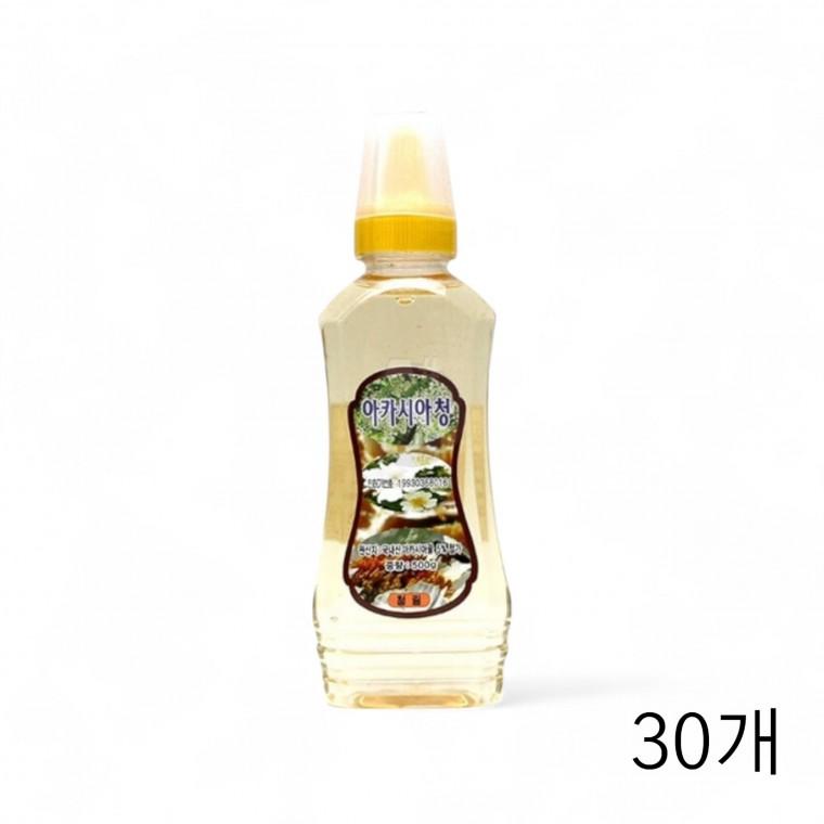 청림농원 아카시아청 꿀 500g X 30개 국내산 요리용꿀 국산벌꿀 요리용꿀 선물용꿀 업소용식자재 꿀차