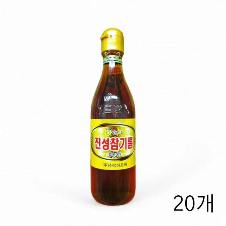 신비로 진성 참기름 350ML X 20개 식자재 가정용 식당참기름 향미유 고기집 업소용참기름 고소한참기름
