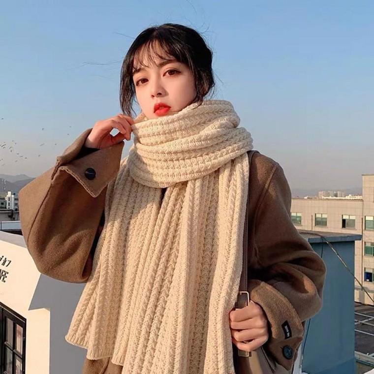 도톰 니트머플러목도리 UC0014 머플러 목도리 패션잡화 베네 머플러 면 숄 스카프 스카프 목토시 scarf 두