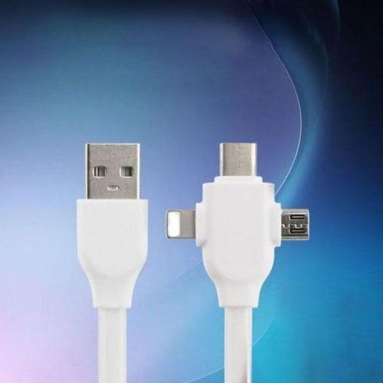 USB 3.1 케이블 3 in 1 마이크로 5P 1M 화이트