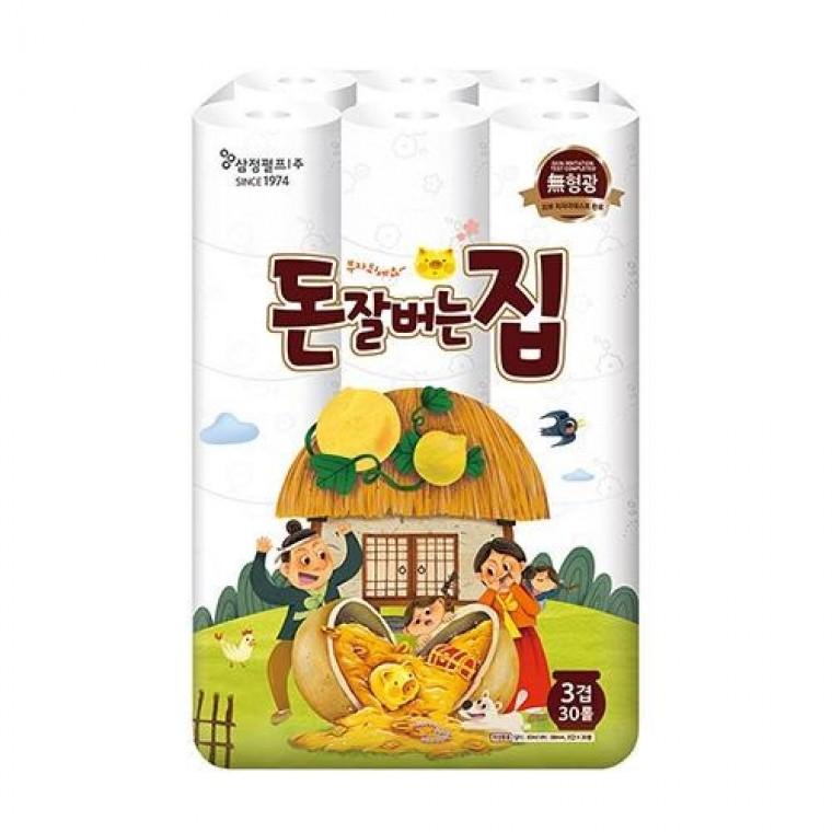 삼정펄프)3겹데코돈잘버는집화장지(30Mx30롤)