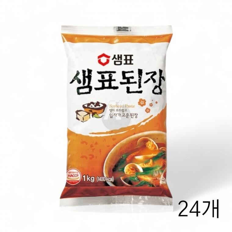 샘표된장 500g X 24개 구수한 찌개 된장국 한식된장 맛있는된장 찌개용된장 콩된장 업소용식재료 식자재