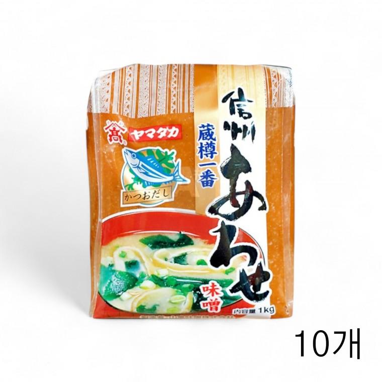 아와세 푸드빌용 신주일미 일식된장 1Kg X 10개 식자재 식재료 음식점 대용량 식당된장 일본된장 미소된장