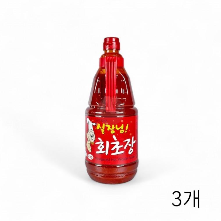 움트리 실장님 회초장 2Kg X 3개 식당 업소용초장 횟집초장 양념초고추장 회초고추장 맛집초장 초장양념