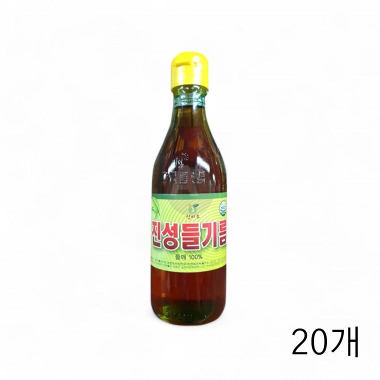 진성 들기름 소 350ML X 20개 가정용 식자재 들깨기름 식당들기름 업소용들기름 식자재기름 매장용들기름