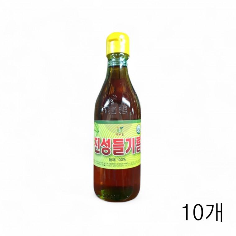 진성 들기름 소 350ML X 10개 가정용 식자재 들깨기름 식당들기름 업소용들기름 식자재기름 매장용들기름