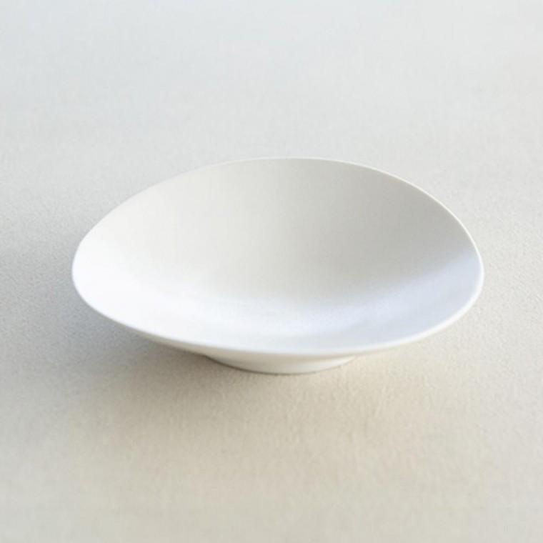 이천도자기 효백자 접이 타원접시 소 18cm 식기 그릇 플레이트 대접시
