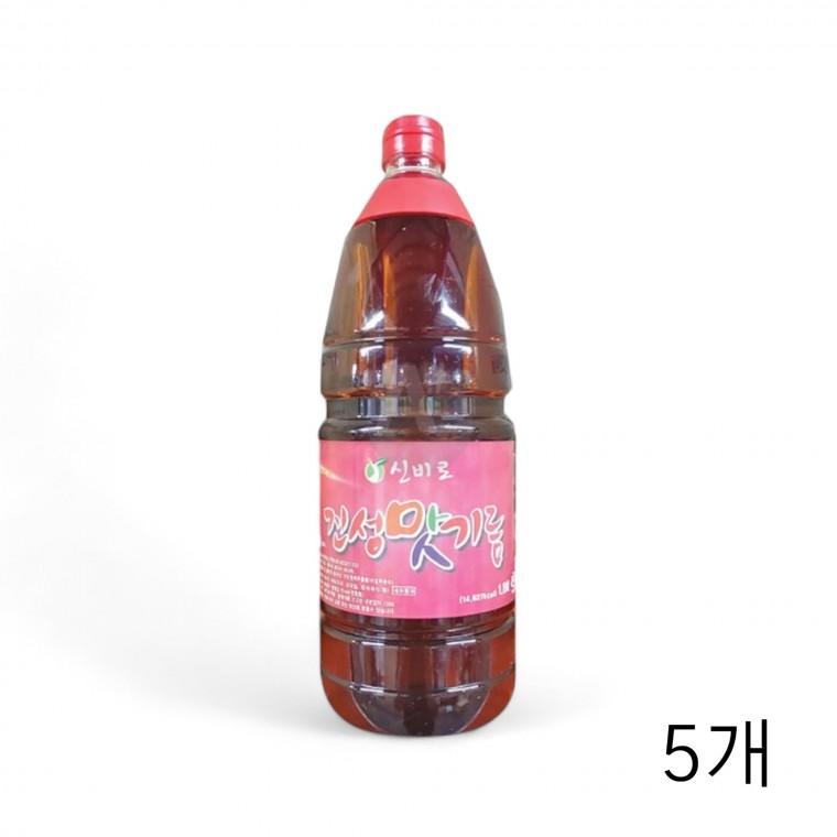 진성 신비로 맛기름 B급 빨간색 1.8L X 5개 대용량 식당용 식자재 향미유 맛기름 진한기름 업소용기름