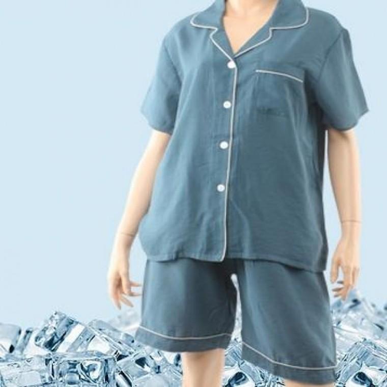 무지 인견 잠옷세트 카라 여성 카라잠옷 반팔잠옷 부부잠옷 홈웨어 무지잠옷