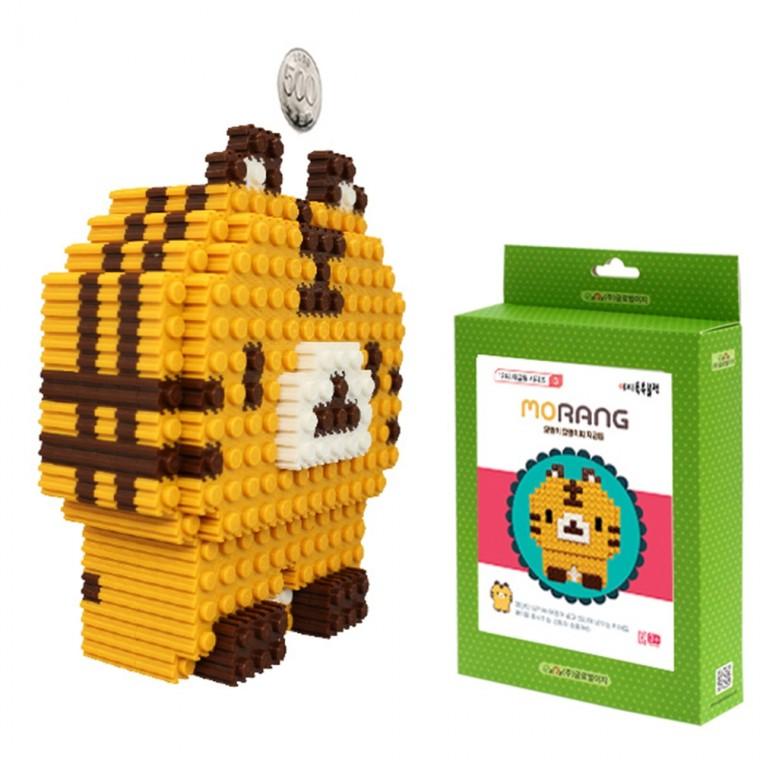 글로벌이지 뚝딱 툭툭블럭 12띠 저금통03 호랑이 모랑이