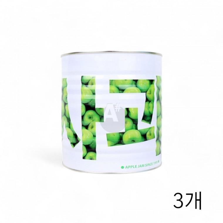 가림 사과잼 3Kg X 3개 대용량 와플잼 애플잼 과일쨈 업소용식자재 애플쨈 브런치 베이커리 사과쨈파이