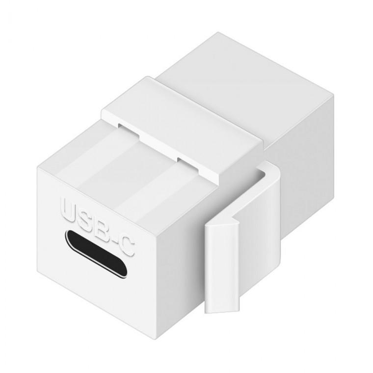 USB 3.1 TYPE C 키스톤잭 화이트 월플레이트
