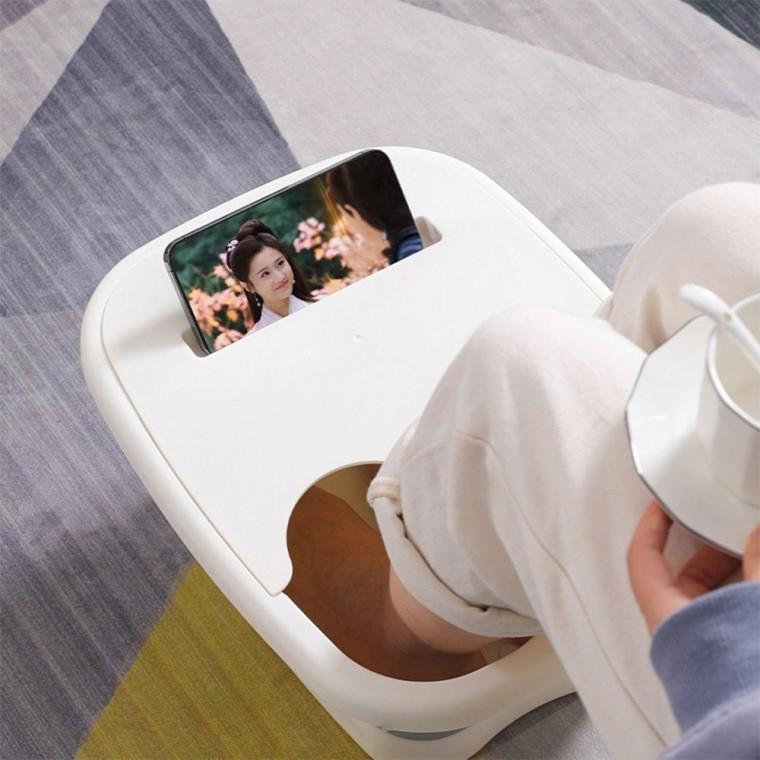 프리미엄 화장실 접이식 발족 욕통 마사지 발찜질 족욕통 족욕기 접이식족 지압족 나무