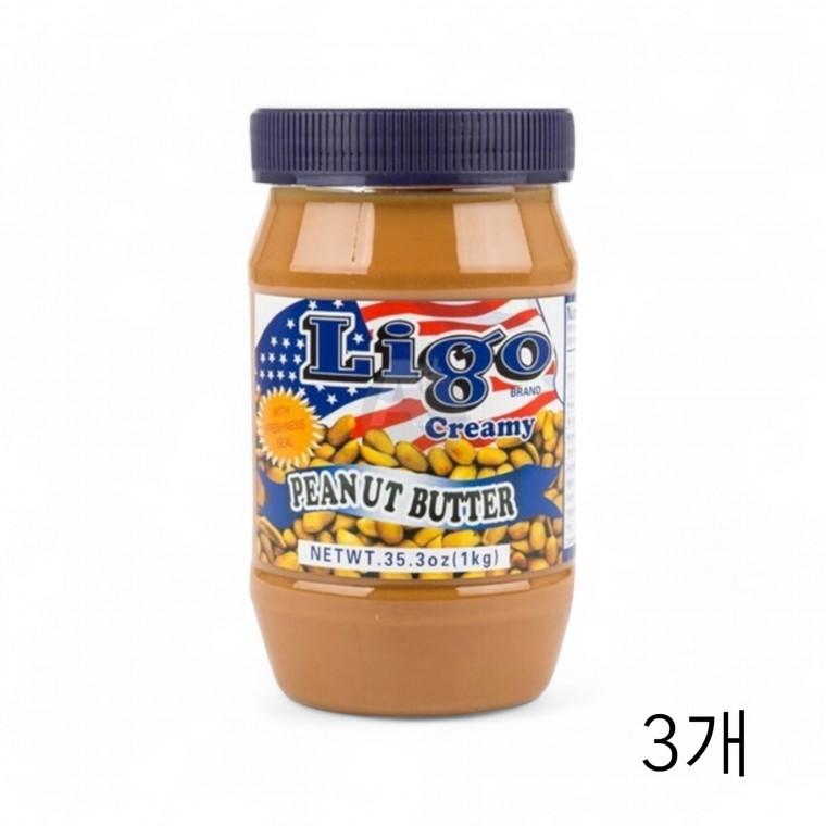 리고 땅콩버터 1kg X 3개 피넛버터 토스트 식빵 비스킷버터 쿠키버터 다이어트버터 샌드위치버터 업소용