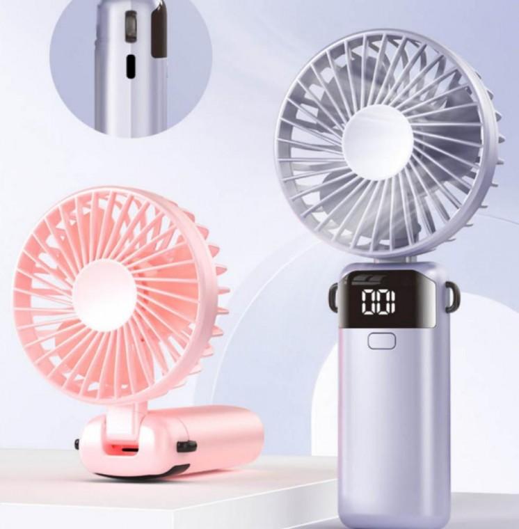 휴대용 핸디 선풍기 손풍기 LED 5단 바람 손선풍기 목걸이형 KC인증