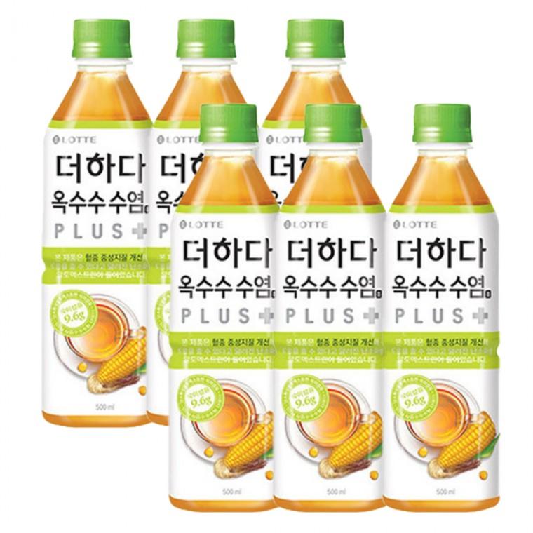 롯데칠성음료 더하다 옥수수수염차 플러스 500mlx6펫