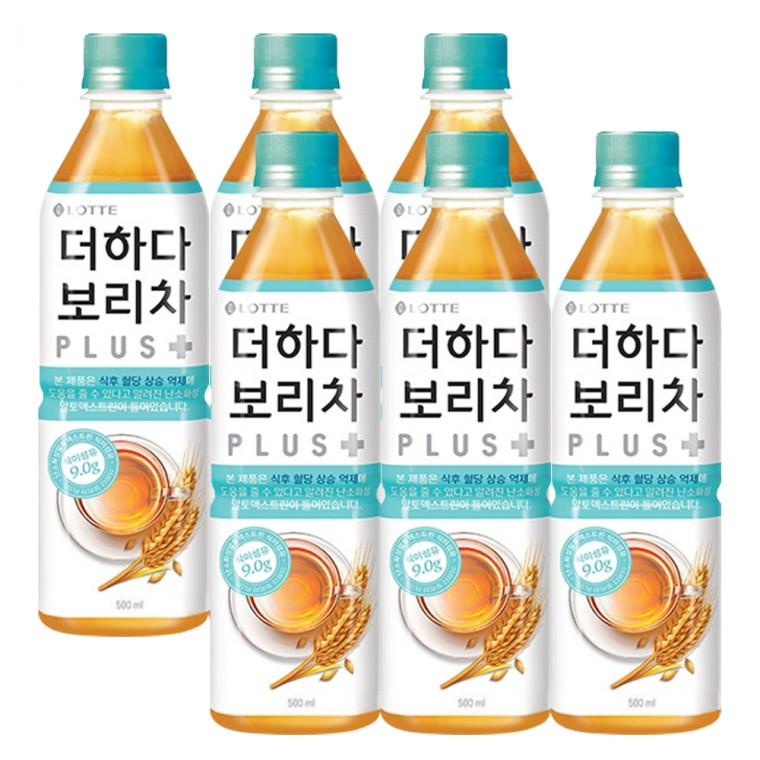 롯데칠성음료 더하다 보리차 플러스 500mlx6펫