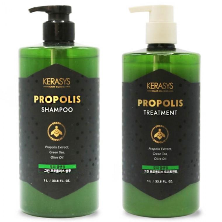 Kerasys Propolis 모발 두피 케어 클렌징 샴푸 트리트먼트 1리터