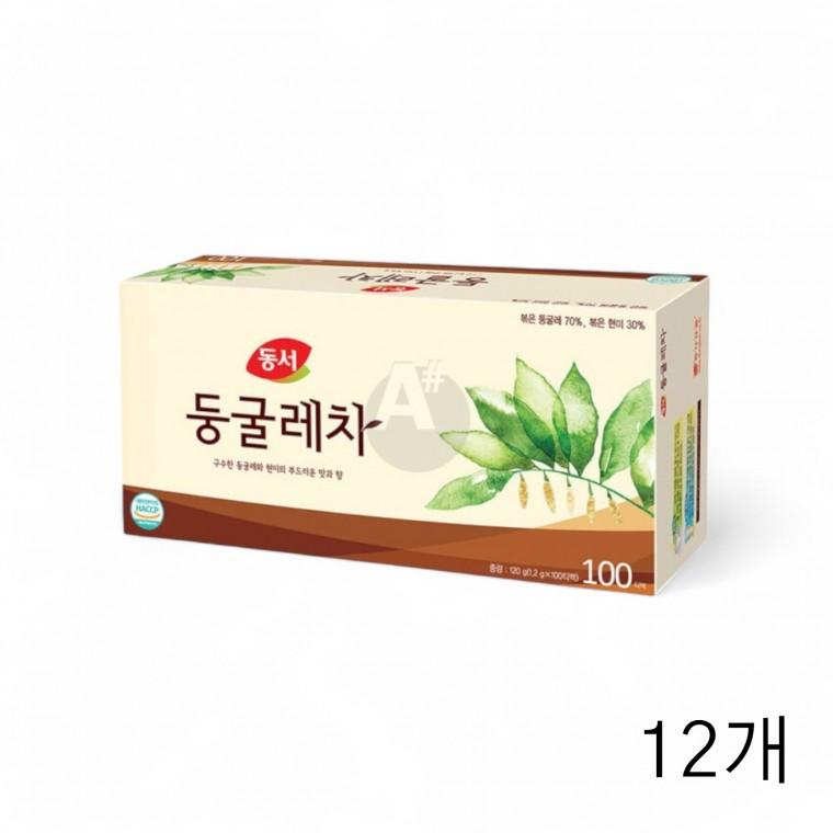 동서식품 둥굴레차 120g (1.2gX100T) X 12개 둥글레차 티백 사무실 탕비실 업소용 고소한둥굴레차 전통차
