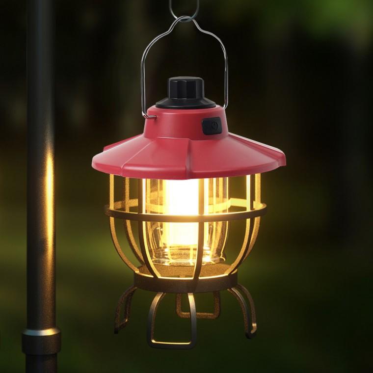 LED 해피무드 캠핑랜턴 L2(레드)