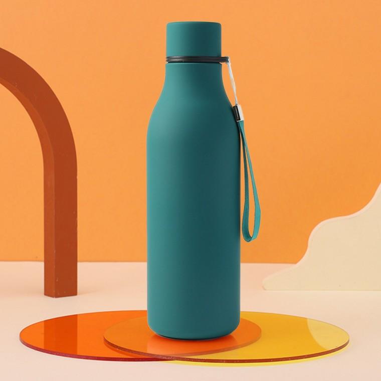 슬림보틀 이중스텐 진공 보온병(550ml) (딥그린)