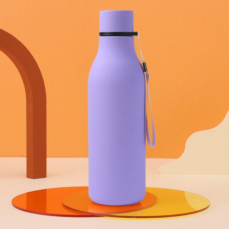 슬림보틀 이중스텐 진공 보온병(550ml) (퍼플)