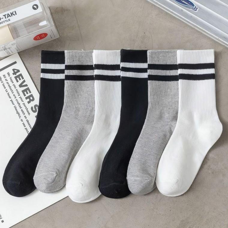 여성중목양말 10켤레 무지라인양말 중목양말 발목양말 무지양말
