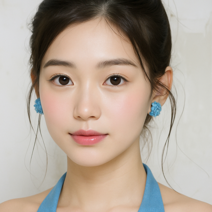 콩쓰몰리 여성 썸머 플라워 비즈 이어링 실버침 귀걸이