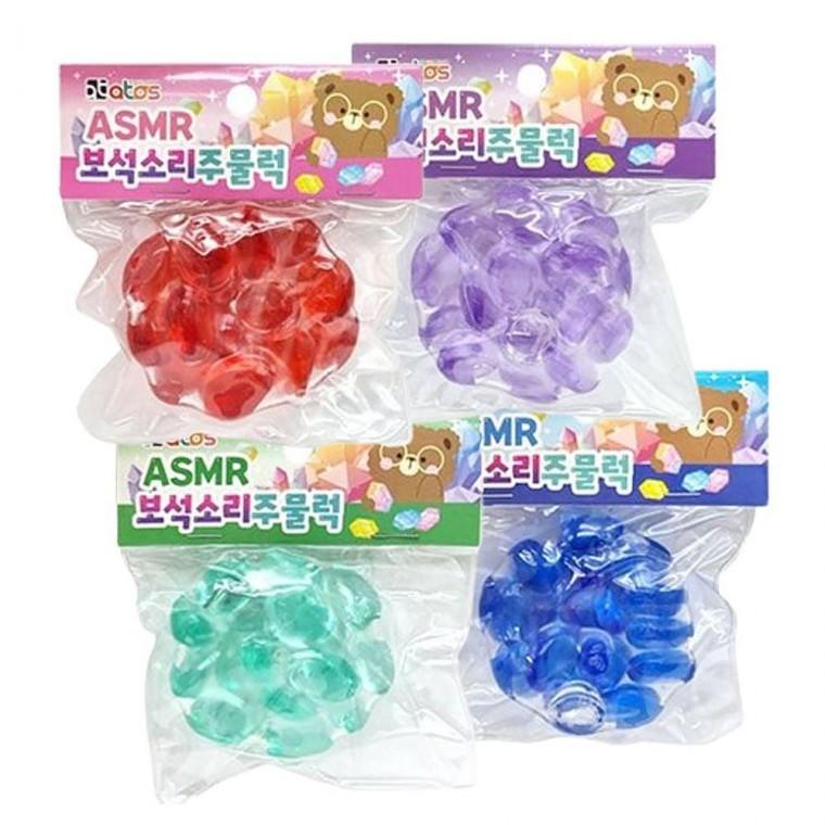 보석 스트레스볼 말랑이 주물럭 랜덤 ASMR 소리 3P