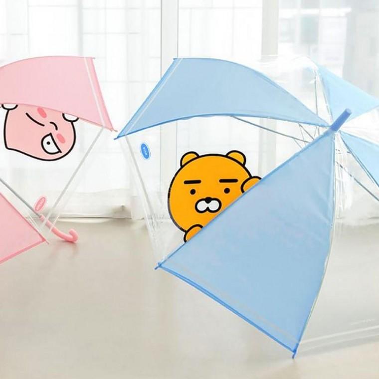 1P 깔끔한 장우산 여름 투명 장마 우산 우천