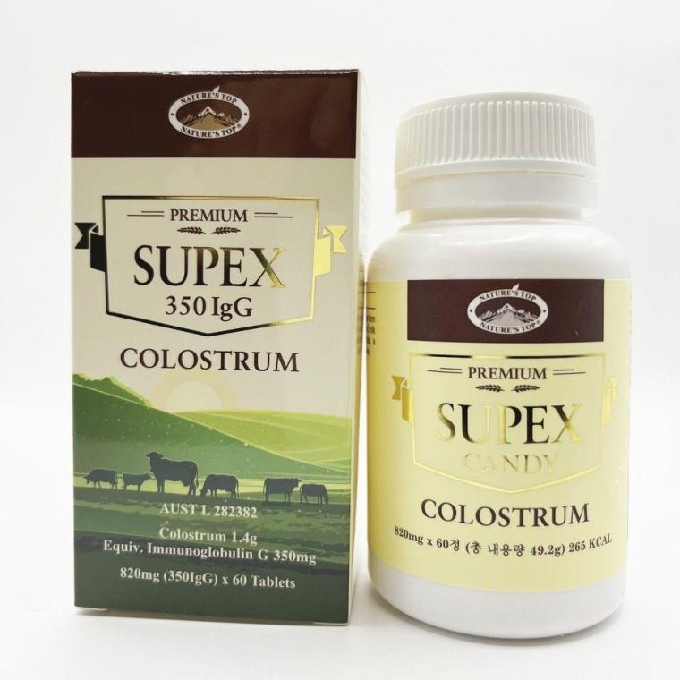 네이쳐스탑 슈펙스 캔디 초유 함유 820mg 120정 보충제 파우더 음식 락토페린 보조영양제 건강영양제