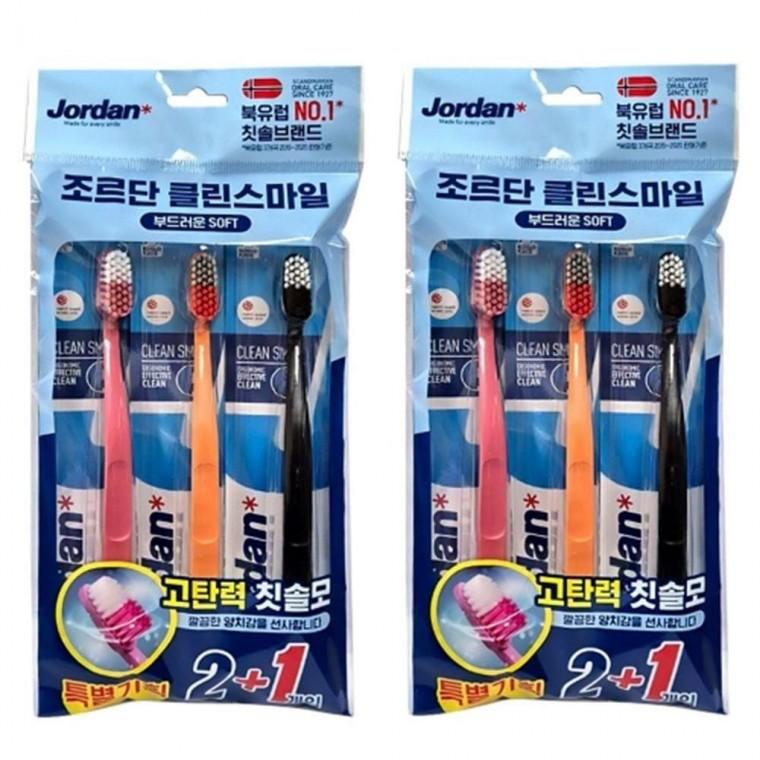 부드러운 SOFT 클린스마일 칫솔 3개 2세트 구강용품