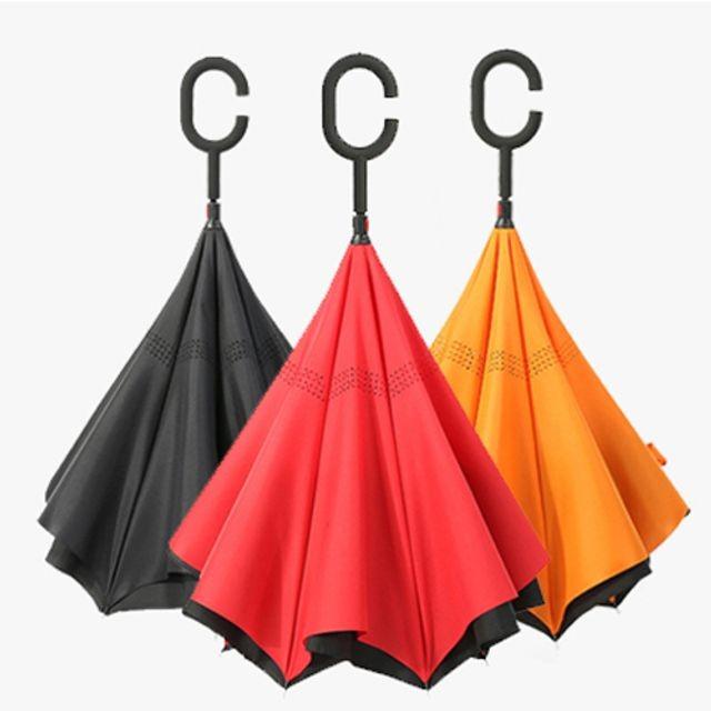 튼튼한 MYBRELLA C형 거꾸로 8K 수동 장우산