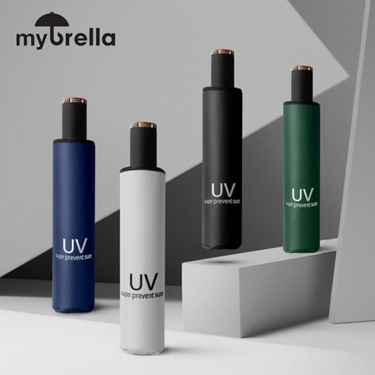 튼튼한 MYBRELLA UV SOLID 8K 3단 수동 양우산 UPF50+