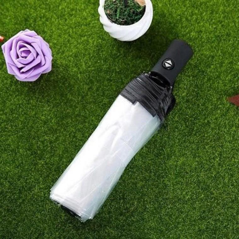 튼튼한 투명 3단 우산 장마준비 롱 우산 경량 투명우산 휴대