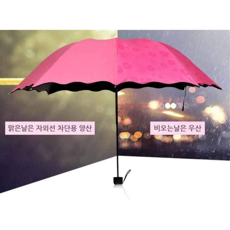 튼튼한 비오면 꽃피는 플라워 양우산 자외선차단 uv차단우산