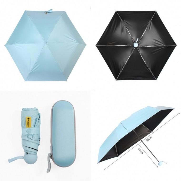 튼튼한 캡슐우산 UV차단 5단 양산겸 우산 포켓 여름우산