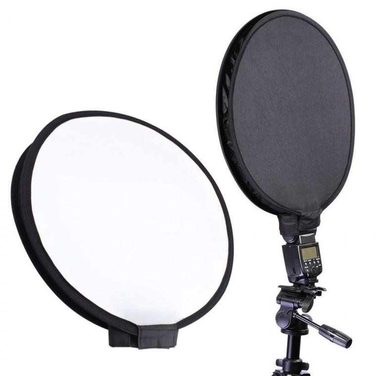 튼튼한 카메라 플래시 스트로보 라이트박스 조명 디퓨저 40cm