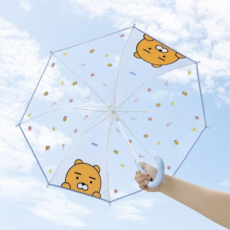 튼튼한 카카오 어린이 투명우산 라이언 키즈우산 1개