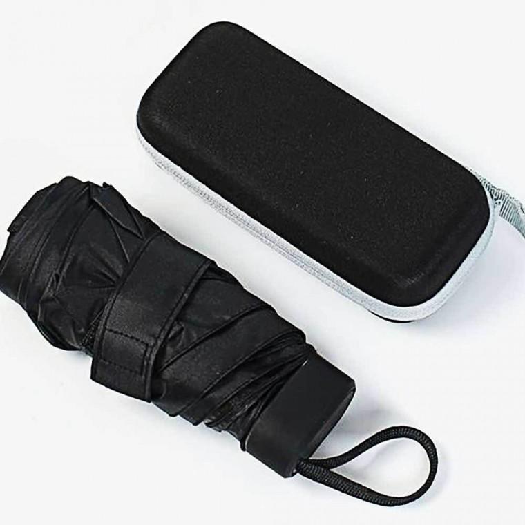 튼튼한 UV차단 초미니 양산겸 우산 블랙 미니양산 경량양우산