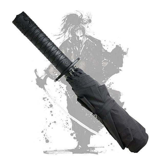 튼튼한 스워드 단도 칼자루 자동접이식 우산